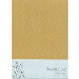 Papir Paper line Glitter Papir Guld
