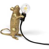 Seletti Guld Lamper Seletti Mouse Step Standing Bordlampe 14.5cm