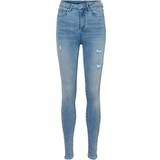 14 - Dame Jeans Vero Moda Sophia High Waist Skinny Fit Jeans - Blue/Light Blue Denim