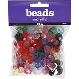 Plastlegetøj Kreativitet & Hobby Creotime Faceted Beads Mix
