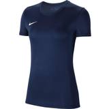 Polyester - Slim Overdele Nike Dri-FIT Park VII Jersey Women - Midnight Navy/White