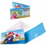 Amscan Lykønskningskort & Invitationskort Amscan Cards & Invitations Super Mario 8pcs