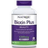 Natrol Vitaminer & Mineraler Natrol Biotin Plus 60 Tablets