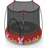 Kan graves ned - Rød Trampoliner Buny Jump 2 in 1 Trampoline 120cm + Safety Net