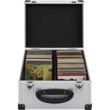CD- & Vinylopbevaring vidaXL Aluminum ABS CD Case for 40 CDs