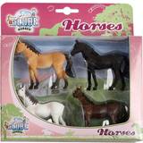 Plastlegetøj Kids Globe Horses 4pcs