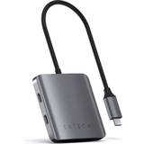 Kabeladaptere - Rund - USB C Kabler Satechi USB C - 4xUSB C M-F Adapter