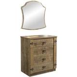 Beige Bord Megaleg Pirate Captain Chest of Drawers with Mirror