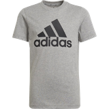 adidas Boy's Essentials T-shirt - Medium Grey Heather/Black (HE9281)