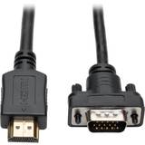 HDMI aktiv - Kabeladaptere - Skærmet Kabler Tripp Lite HDMI - VGA Active Adapter M-M 1.8m