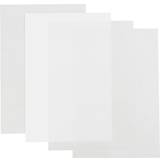 Krympeplast Creativ Company Shrink Plastic Sheets, 20x30 cm, thickness 0,3 mm, Gloss transparent, matt transparent, Matt white, 4 sheet/ 1 pack