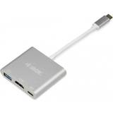 IBox USB A Kabler iBox USB C-USB A/HDMI/USB C M-F 0.1m