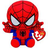 Spider-Man - Tyggelegetøj Tøjdyr TY Beanie Babies Marvel Spiderman 15cm