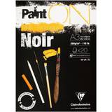 A3 papir Clairefontaine Paint-ON Multi-Techniques Black Pad A3 250g 20 sheets