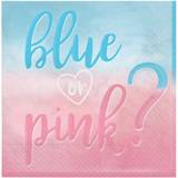 Tallerkener, Glas & Bestik Amscan Servietter Blue Or Pink