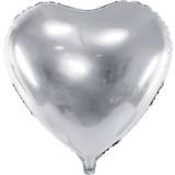 Balloner PartyDeco Foil Ballons Heart 45cm Silver