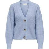 Only Carol Texture Knitted Cardigan - Blue/Blue Heron