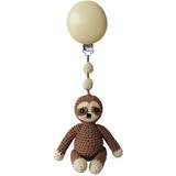 NatureZoo Barnevognstilbehør NatureZoo Crochet Pram Mobile Mocca Brown Sloth