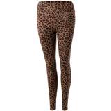 Dame - Leopard Tights Nike Dri-Fit One Mid-Rise Printed Leggings Women - Archaeo Brown/White