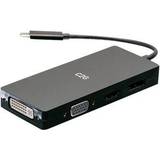 C2G DVI Kabler C2G USB C-HDMI/DisplayPort/DVI/VGA M-F Adapter