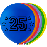 25 års fødselsdags balloner