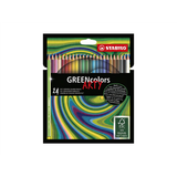 Grøn Farveblyanter Stabilo GREENcolors arty, 24 farver
