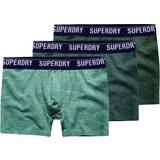 Superdry Grøn Undertøj Superdry Organic Cotton Boxer 3-pack - Enamel/Oregon/Bright Green
