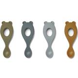 Sutteflasker & Service Liewood Liva Silicone Spoon Blue Multi Mix 4-pack