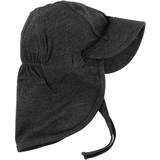 Grå UV-tøj Minymo Bamboo Summer Hat - Dark Grey Melange (5205-121)