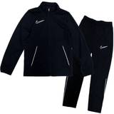 Børnetøj Nike Big Kid's Dri-FIT Academy Knit Football Tracksuit - Black/White/White (CW6133-010)