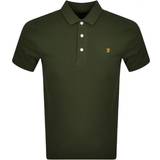 FARAH Herre T-shirts & Toppe FARAH Blanes Slim Fit Organic Cotton Polo Shirt - Evergreen