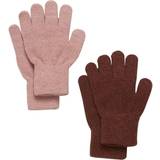 Børnetøj CeLaVi Magic Glitter Gloves 2-pack - Fudge (5863-645)