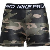 Camouflage - Dame - Grøn Shorts Nike Pro Dri-FIT Camo Shorts Women - Medium Olive/White