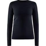 Dame - Polyester - Skiløb Tøj Craft Sportswear Core Dry Active Comfort LS Women - Black