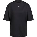 48 - Dame - Jersey Overdele adidas Originals Women's Loungewear Adicolor Essentials T-shirt - Black/White