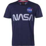 Alpha Industries Blå Tøj Alpha Industries NASA Reflective T-shirt - Rep Blue