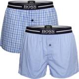 Hugo Boss Boxershorts løse Underbukser HUGO BOSS Cotton Poplin Pyjama Shorts 2-pack - Light Blue