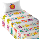 Multifarvet - Sommerfugle Tekstiler Cool Kids Sengetøj til Tremmeseng Silvina 100x130cm