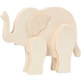 Trælegetøj Figurer Creativ Company Dyrefigur, elefant, H: 12 cm, B: 16 cm, 1 stk
