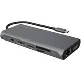 RaidSonic HDMI Kabler RaidSonic IB-DK4050-CPD USB C-USB A/USB C/HDMI/DisplayPort/RJ45 Adapter