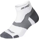 2XU Sports-BH'er - Træningstøj Undertøj 2XU Vectr Light Cushion 1/4 Crew Socks Men - White/Grey