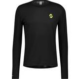 Scott Elastan/Lycra/Spandex Overdele Scott RC Run Long Sleeve T-shirt Men - Black/Yellow