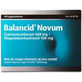 Calciumcarbonat Håndkøbsmedicin Balancid Novum Mint 100 stk Tyggetabletter