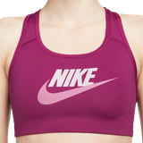 Nike Pink Undertøj Nike Dri Fit Swoosh Medium Support Graphic Sports Bra - Sangria/Plum Fog/Light Bordeaux