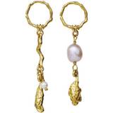 Rosa Smykker Maanesten Lyric Earrings - Gold/Pearls