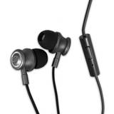 Esperanza 3,5 mm - In-Ear Høretelefoner Esperanza METAL EARPHONES WITH MICROPHONE EH206 BLACK