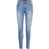 14 - 32 - Viskose Bukser & Shorts Vero Moda Tanya Skinny Mid Rise Jeans - Blue/Blue Light Denim