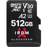 GOODRAM U3 Hukommelseskort GOODRAM IRDM M2AA microSDXC Class 10 UHS-I U3 V30 A2 512GB