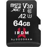 GOODRAM V10 Hukommelseskort & USB Stik GOODRAM IRDM M2AA microSDXC Class 10 UHS-I U3 V30 A2 64GB