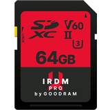 GOODRAM Hukommelseskort & USB Stik GOODRAM IR PRO SDXC Class 10 UHS-II U3 V60 265/120MB/s 64GB